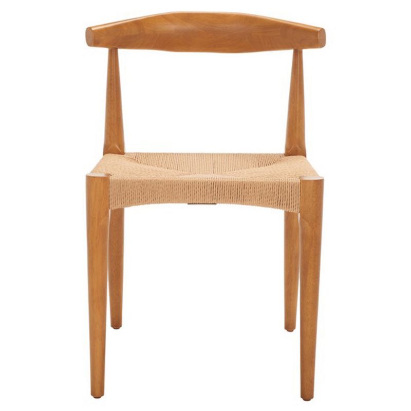 Safavieh - Dagney Woven Dining Chair - Walnut - Natural - DCH1008A