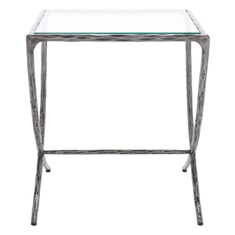 Safavieh - Couture - Debbie Square Metal Accent Table - Silver - SFV9523B