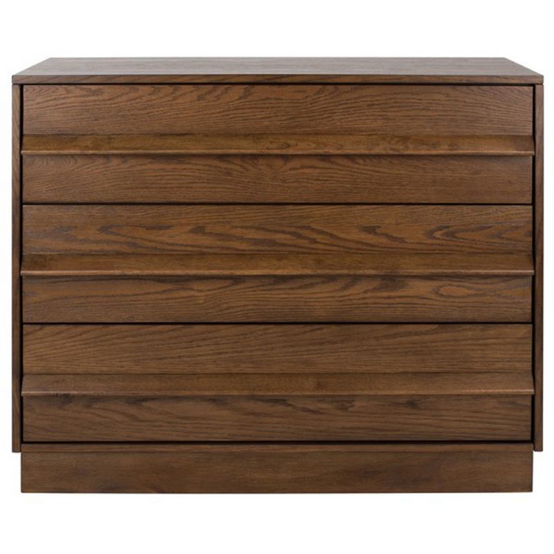 Safavieh - Couture - Deirdra 3 Drawer Wood Chest - Medium Oak - SFV2138C