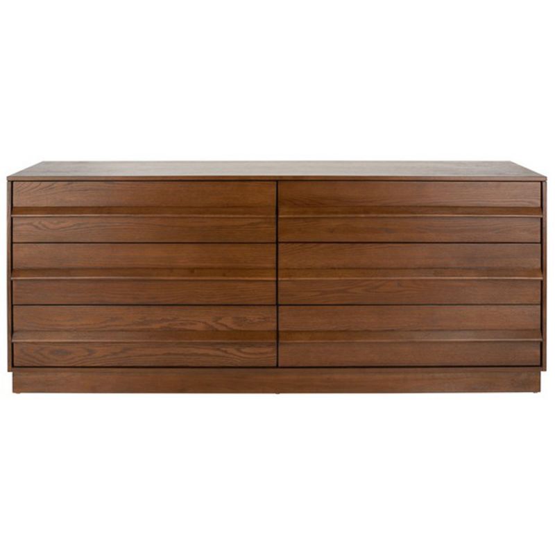 Safavieh - Couture - Deirdra 6 Drawer Wood Dresser - Medium Oak - SFV2139C