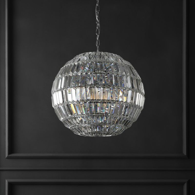 Safavieh - Couture - Demarco Small Crystal Chandelier - Chrome - CTL1004A