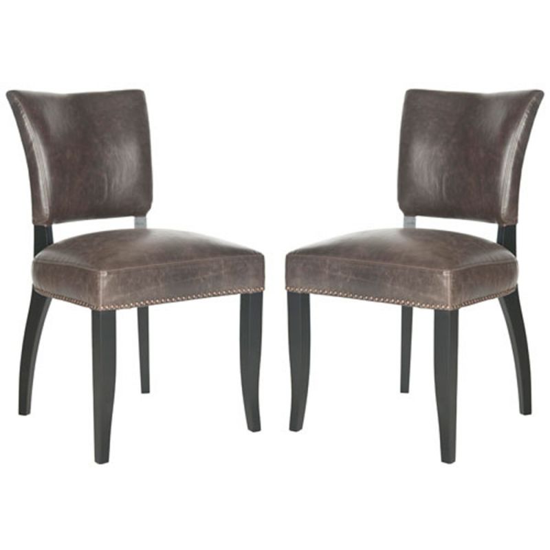 Safavieh - Desa Side Chair - Antique Brown  (Set of 2) - MCR4690A-SET2