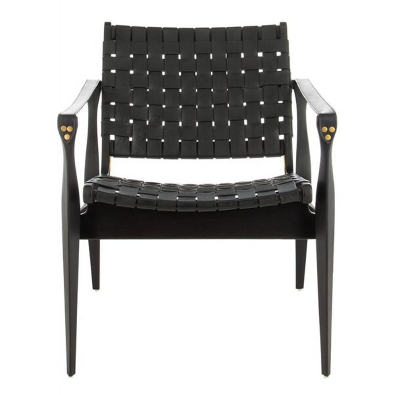 Safavieh - Dilan Safari Chair - Black - Black - SFV9005C