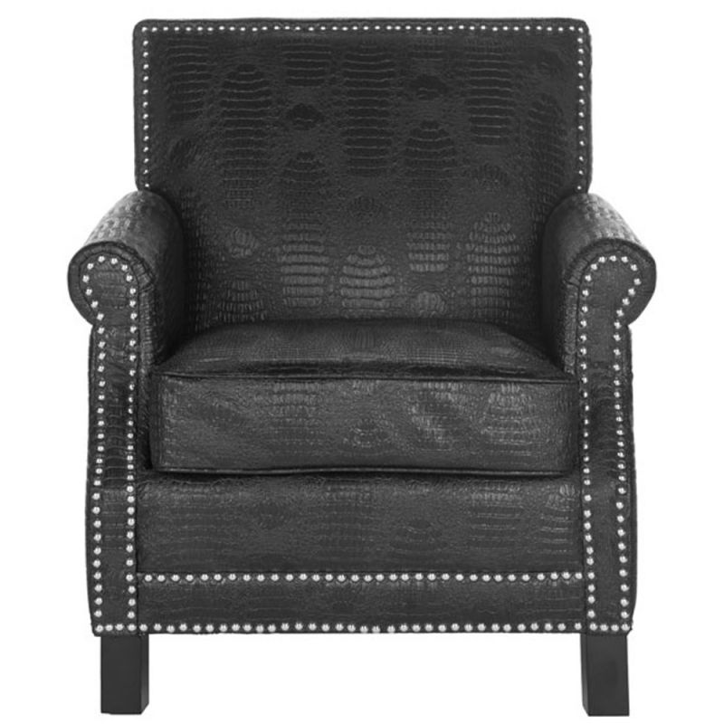 Safavieh - Easton Club Chair - Black - Crocodile - MCR4572F