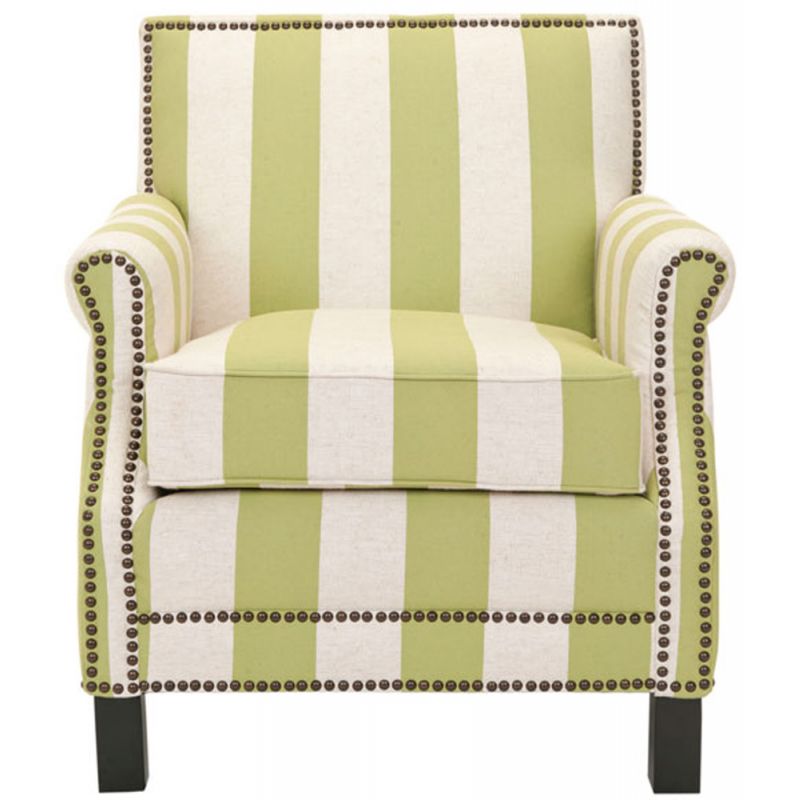 Safavieh - Easton Club Chair - Green - White - MCR4572C