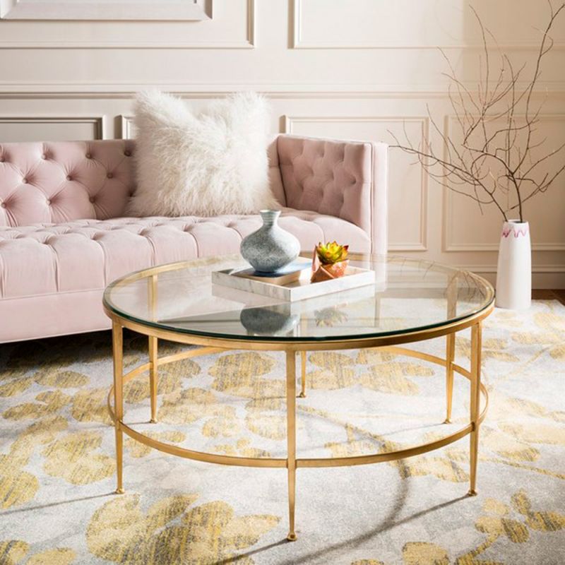 Safavieh - Couture - Edmund Cocktail Table - Gold - AMH8304A