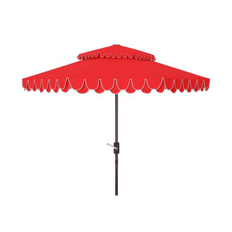 Safavieh - Elegant 9Ft Double Top Umbrella - Red - PAT8206D