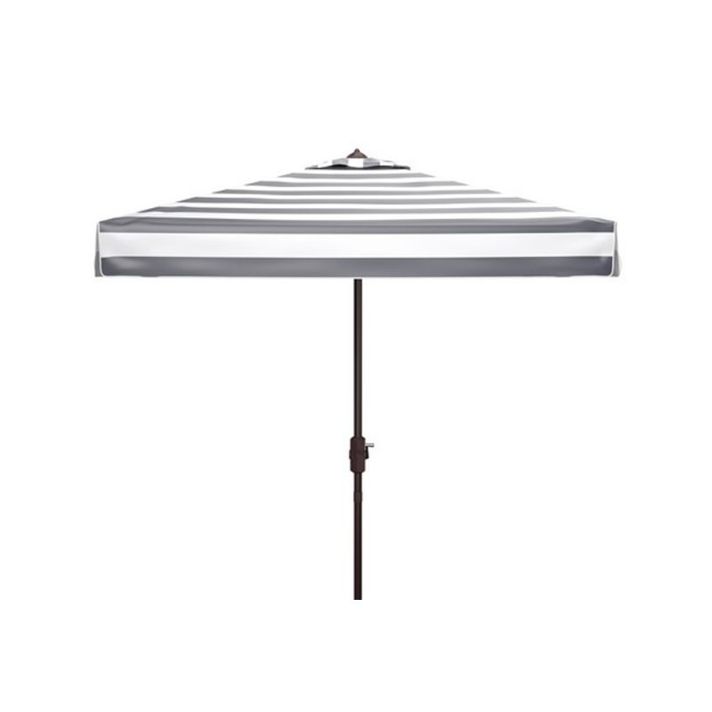 Safavieh - Elsa 7.5' Square Umbrella - Black - White - PAT8403A
