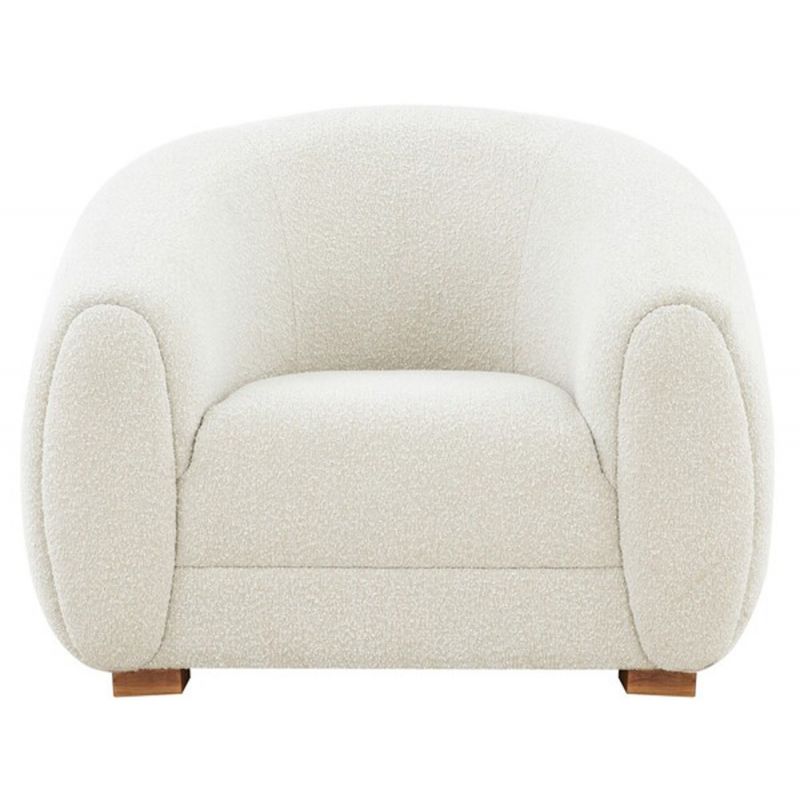 Safavieh - Couture - Emiliana Boucle Accent Chair - Ivory - SFV4769A