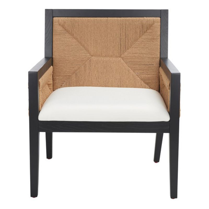Safavieh - Couture - Emilio Woven Accent Chair - Black - Natural - SFV4124A