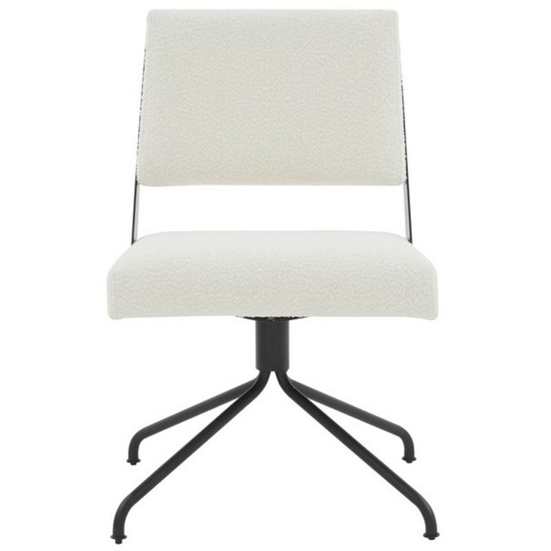 Safavieh - Couture - Emmeline Swivel Office Chair - Ivory - Black - SFV4758H