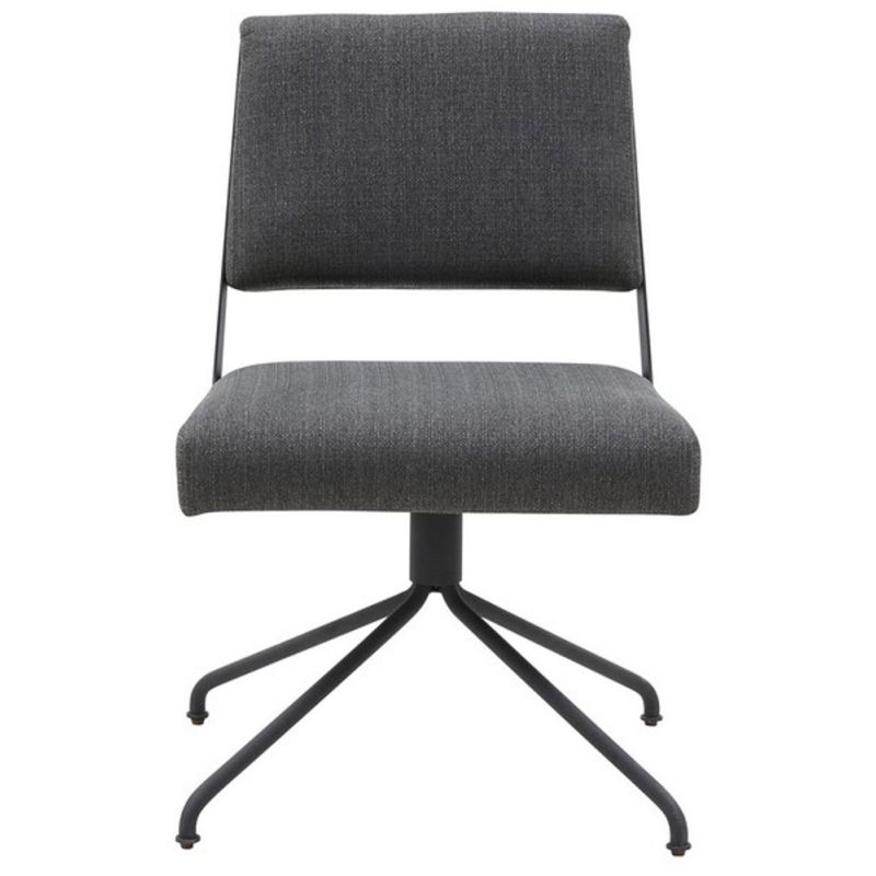 Safavieh - Couture - Emmeline Swivel Office Chair - Slate Grey - Black - SFV4758D