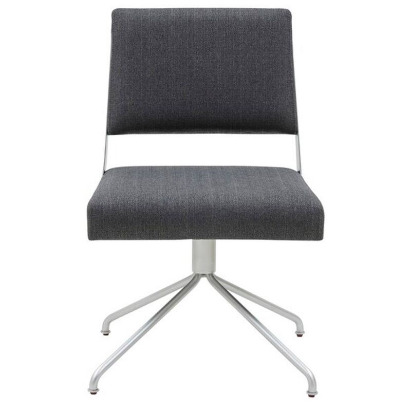Safavieh - Couture - Emmeline Swivel Office Chair - Slate Grey - Silver - SFV4758F