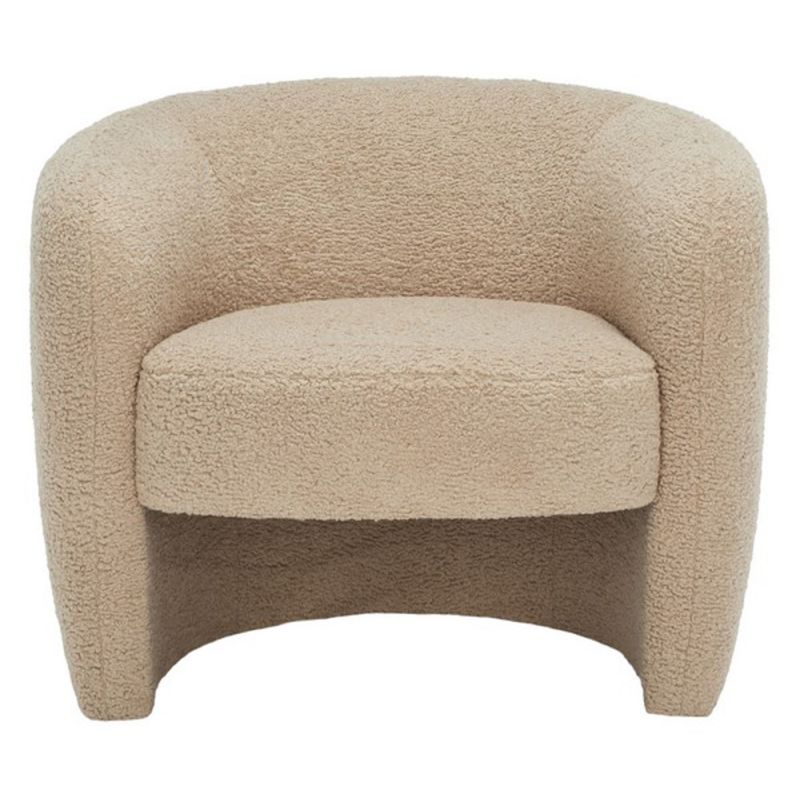 Safavieh - Couture - Everly Barrel Back Accent Chair - Light Brown - SFV5029C