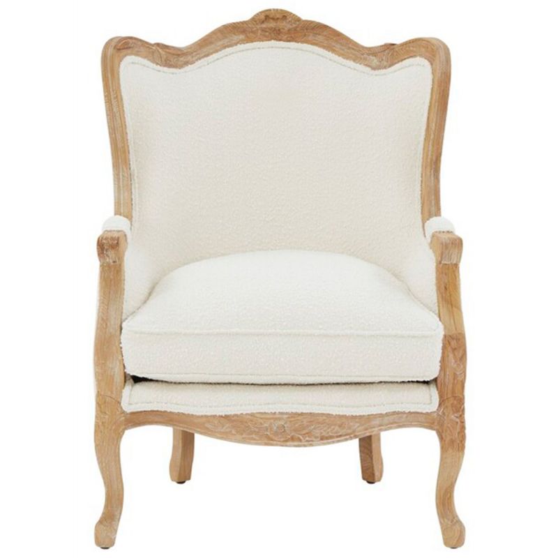 Safavieh - Couture - Fallon Wing Chair - Ivory - MCR4901C