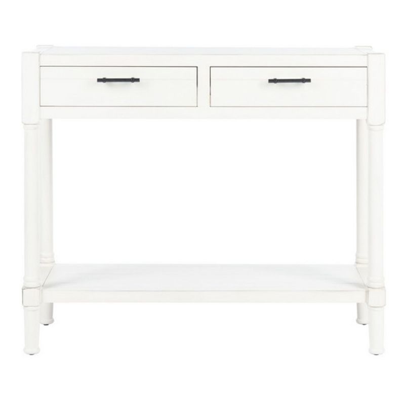 Safavieh - Filbert 2Drw Console Table - Distressed White  - CNS5716A
