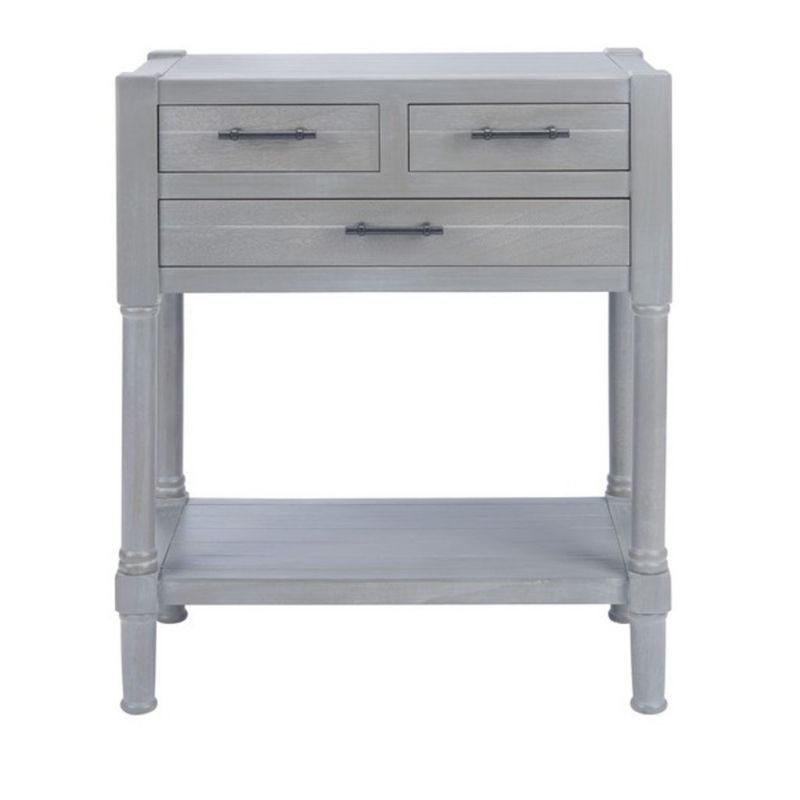 Safavieh - Filbert 3Drw Console Table - White Wash Grey - CNS5717D