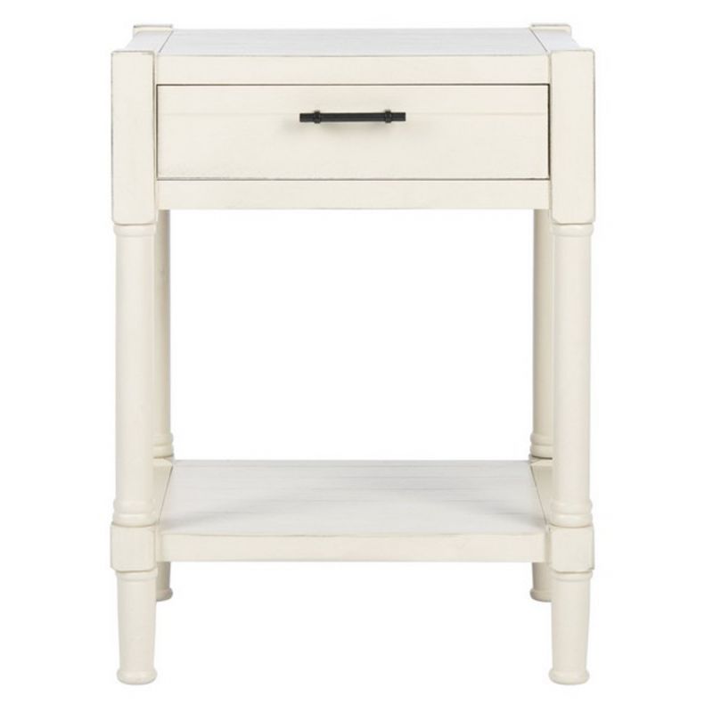 Safavieh - Filbert Accent Table - Distressed White  - ACC5711A