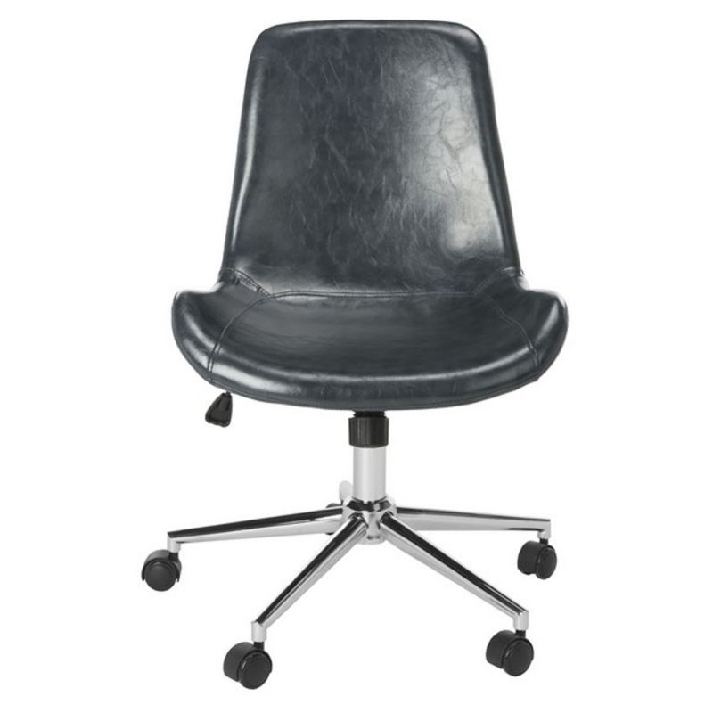 Safavieh - Fletcher Swivel Office Chair - Dark Grey - Chrome - OCH7501C