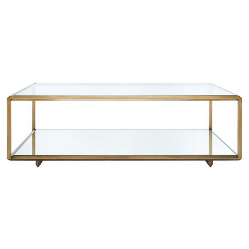 Safavieh - Couture - Florabella Mirrored Coffee Table - Bronze - SFV9517A
