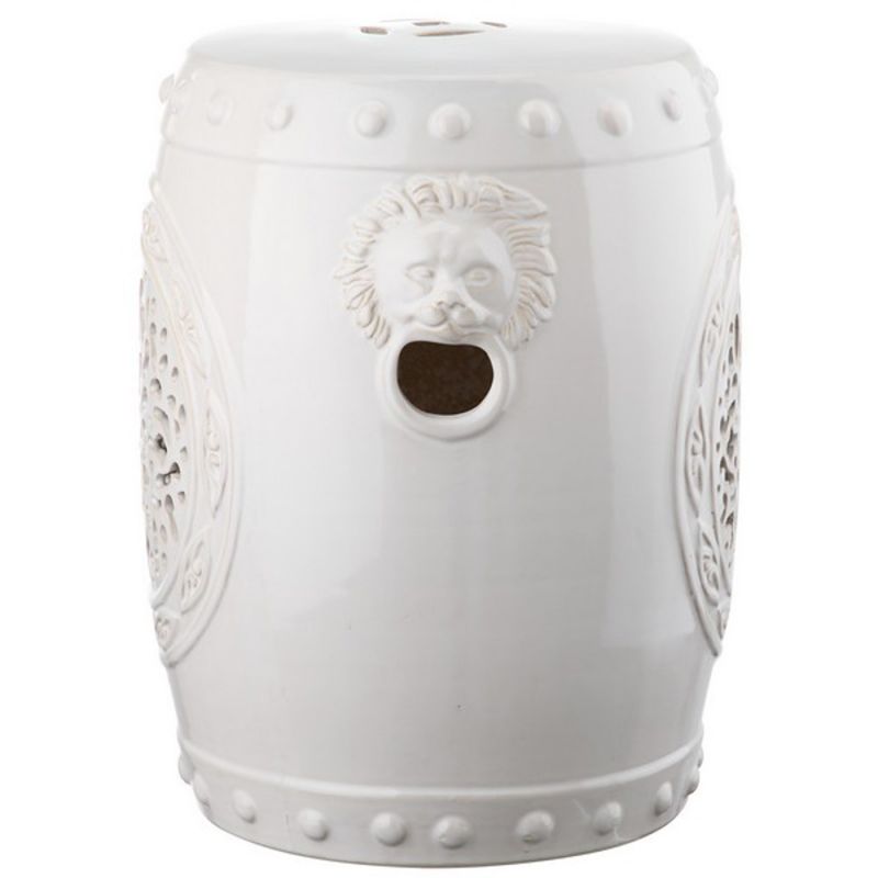 Safavieh - Flower Drum Garden Stool - Creme - ACS4532B