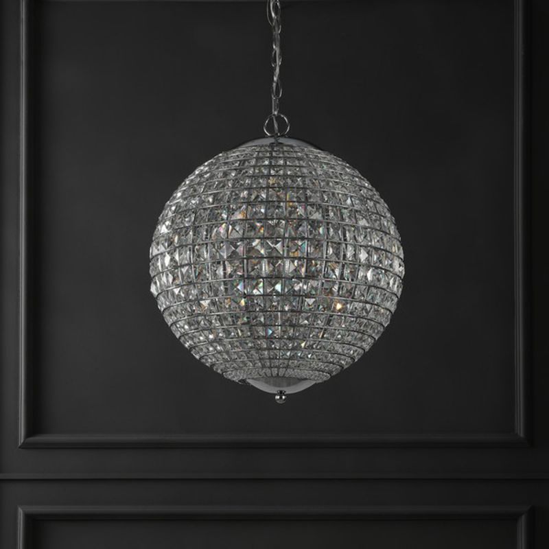 Safavieh - Couture - Francois Sm Crystal Chandelier - Chrome - CTL1003A
