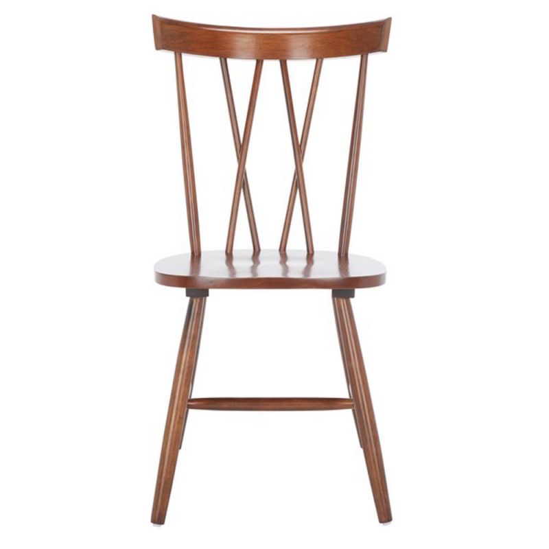Safavieh - Friar Dining Chair - Walnut  (Set of 2) - DCH1401C-SET2