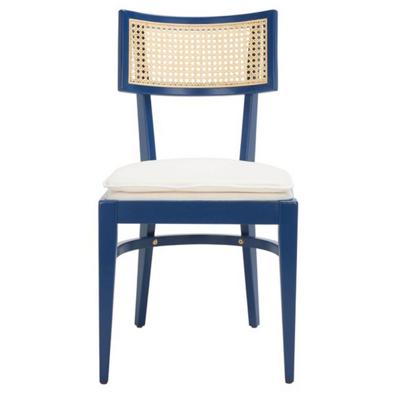 Safavieh - Galway Cane Dining Chair - Navy - Natural - DCH1007E