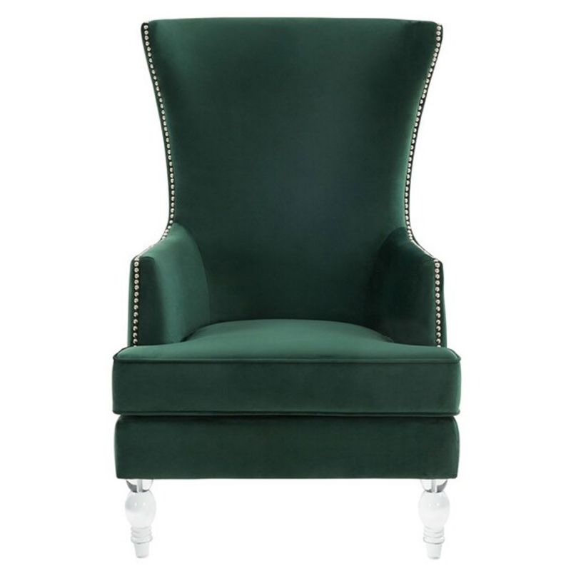 Safavieh - Couture - Geode Modern Wingback Chair - Forest Green - SFV4745E