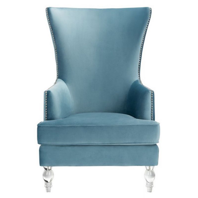 Safavieh - Couture - Geode Modern Wingback Chair - Light Blue - SFV4745B