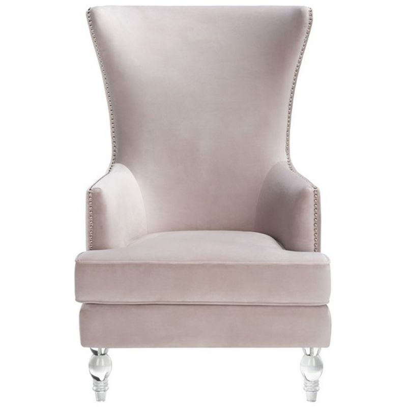 Safavieh - Couture - Geode Modern Wingback Chair - Pale Taupe - SFV4745C