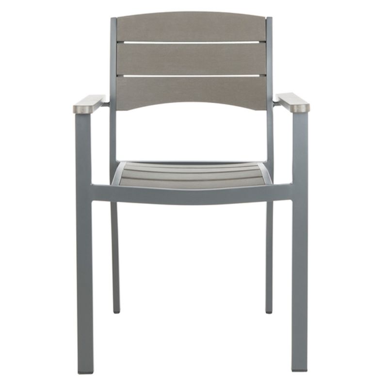 Safavieh - Gerhardt Stackable Chair - Grey  (Set of 2) - PAT4032A-SET2