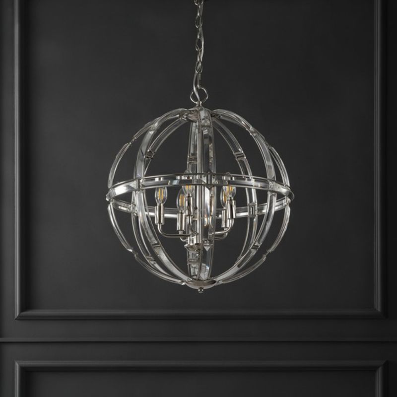 Safavieh - Couture - Giordano Rd Crystal Chandelier - Chrome - CTL1018A