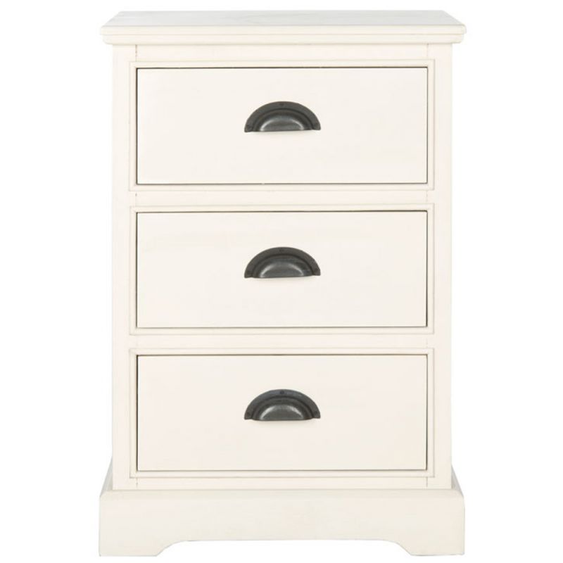 Safavieh - Griffin 3 Dwr Side Table - White - AMH5717C