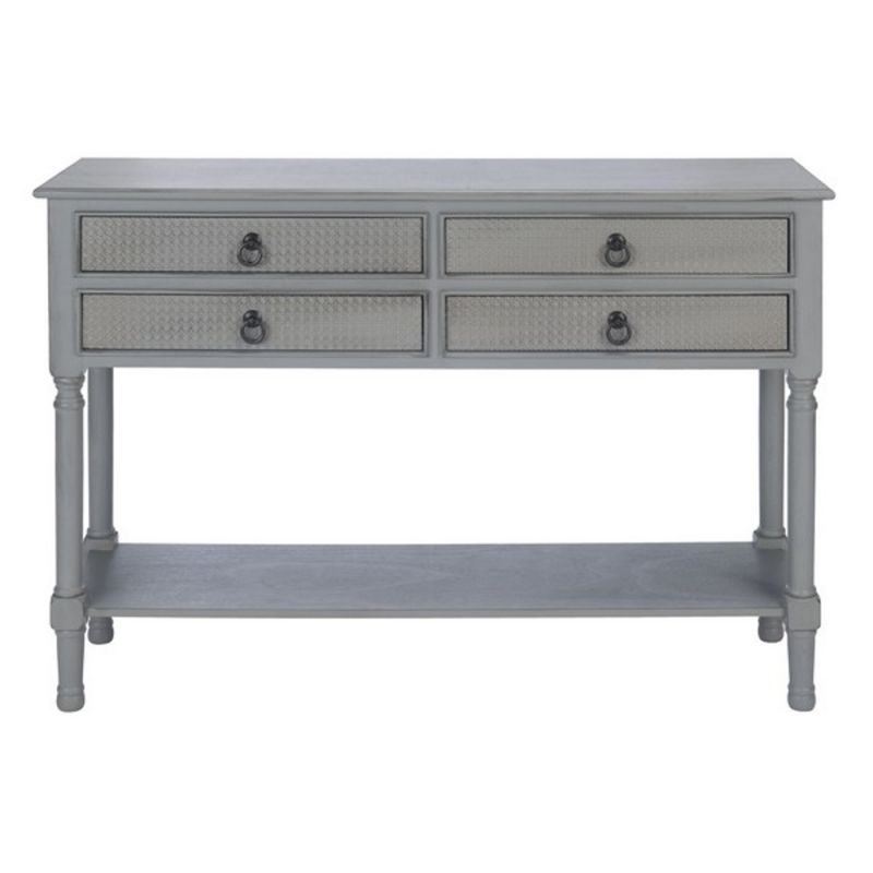 Safavieh - Haines 4Drw Console Table - Distressed - Grey - CNS5728B