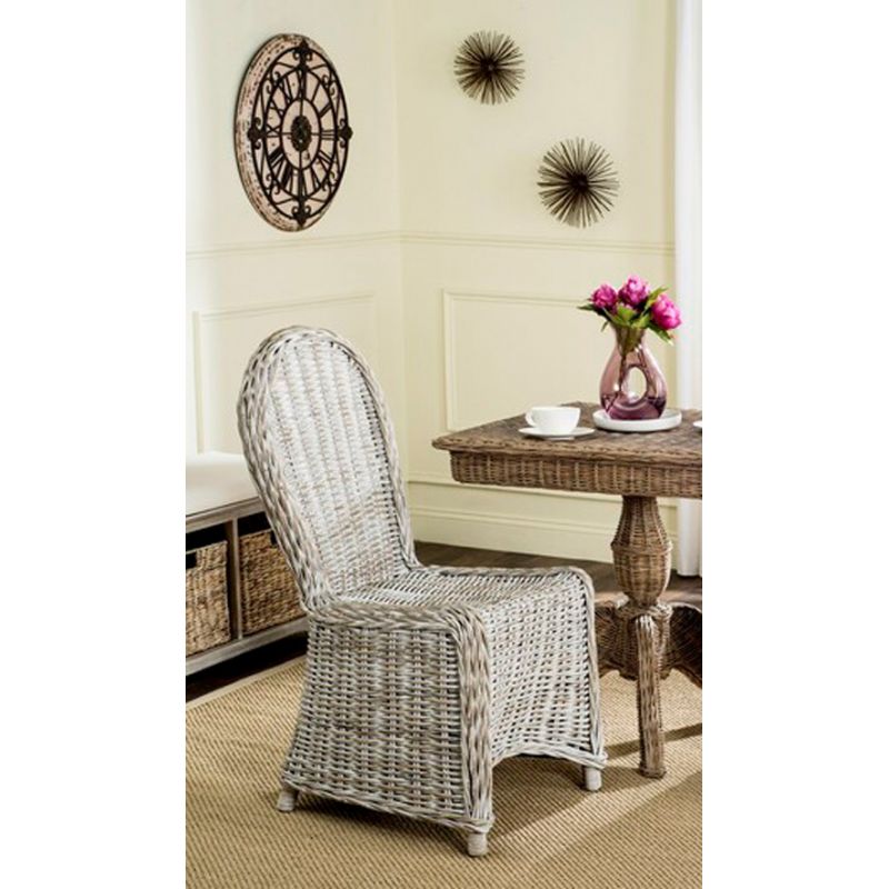 Safavieh - Idola Dining Chair - White Washed  (Set of 2) - SEA7004A-SET2