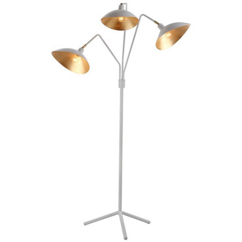 Safavieh - Iris Floor Lamp - White - Gold - LIT4361A