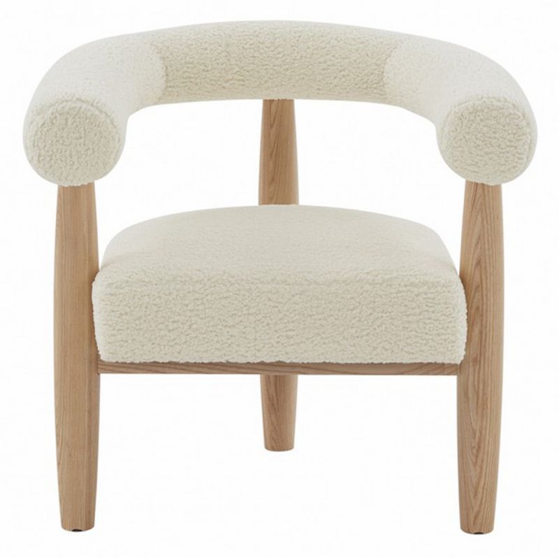 Safavieh - Couture - Jackie Curved Back Accent Chair - Ivory - Natural - SFV5038A