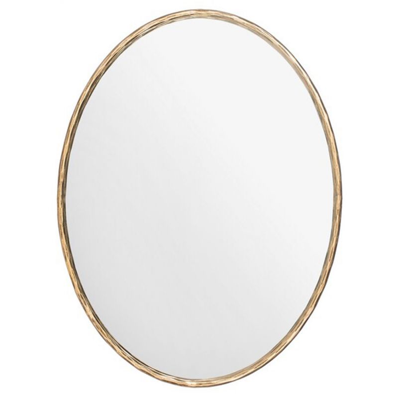 Safavieh - Couture - Jebediah Oval Metal Mirror - Brass - SFV9510A