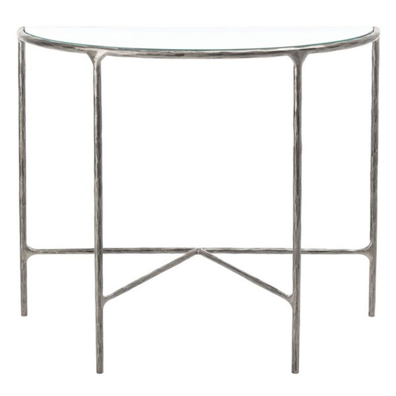 Safavieh - Couture - Jessa Forged Metal Console Table - Silver - SFV9506B
