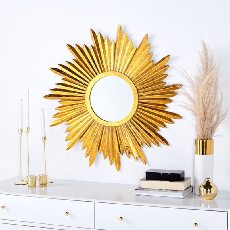 Safavieh - Josephine Sunburst Mirror - Antique Gold - MIR4056A