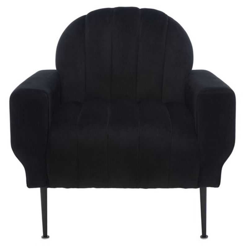 Safavieh - Couture - Josh Channel Tufted Chair - Black - SFV5021A