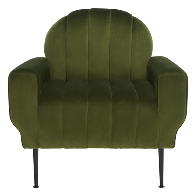Safavieh - Couture - Josh Channel Tufted Chair - Forest Green - Black - SFV5021C
