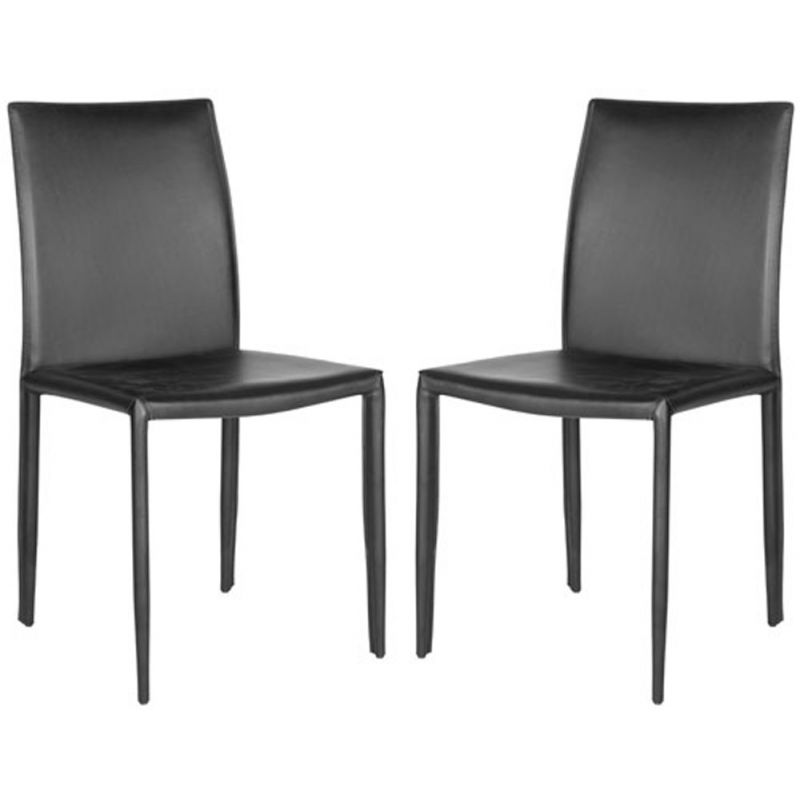 Safavieh - Karna Kd Side Chair - Black  (Set of 2) - FOX2009K-SET2