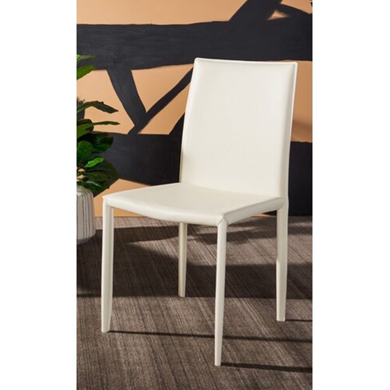 Safavieh - Karna Kd Side Chair - White - Crocodile  (Set of 2) - FOX2009P-SET2