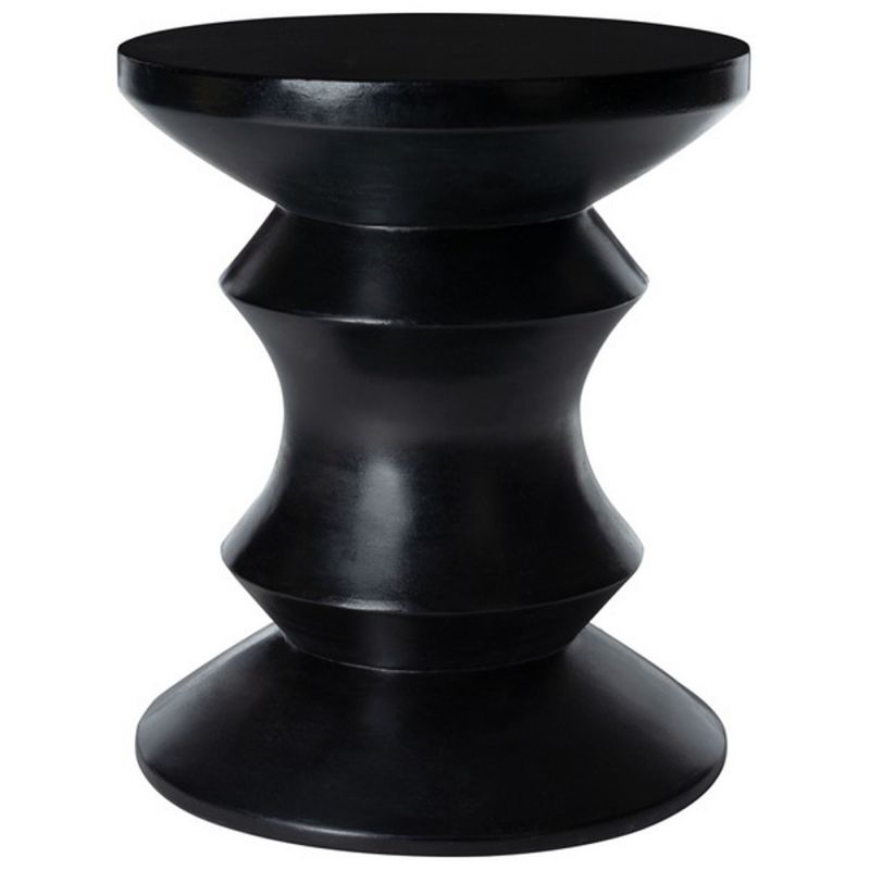 Safavieh - Katara Concrete Accent Stool - Black - VNN1034C