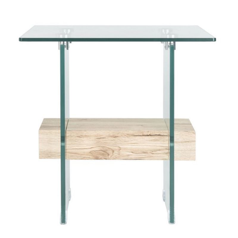 Safavieh - Kayley Accent Table - Natural - Glass - ACC7001A