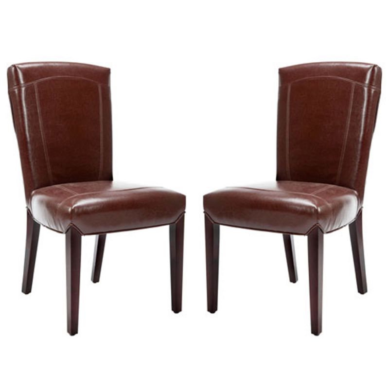 Safavieh - Ken Side Chair - Brown  (Set of 2) - HUD8200A-SET2