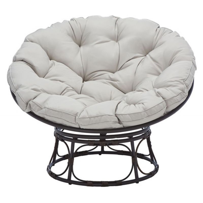 Safavieh - Kiraya Papasan Chair - Brown - Grey - PAT9041A