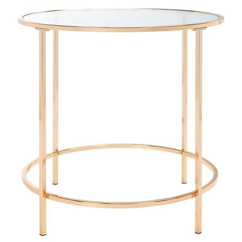 Safavieh - Kolby Round Side Table - Polished Gold  - ACC8004A